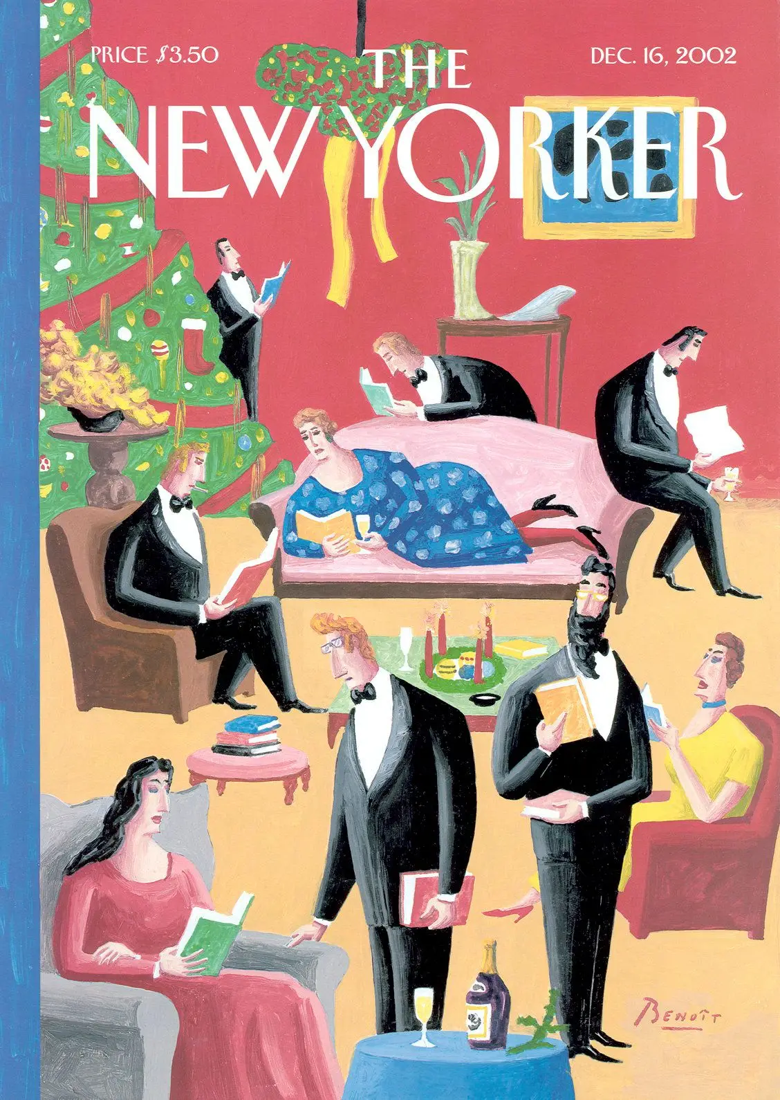 Обложка The New Yorker, 16 декабря 2002: Сезонные праздники, художник Бенуа ван Иннис
