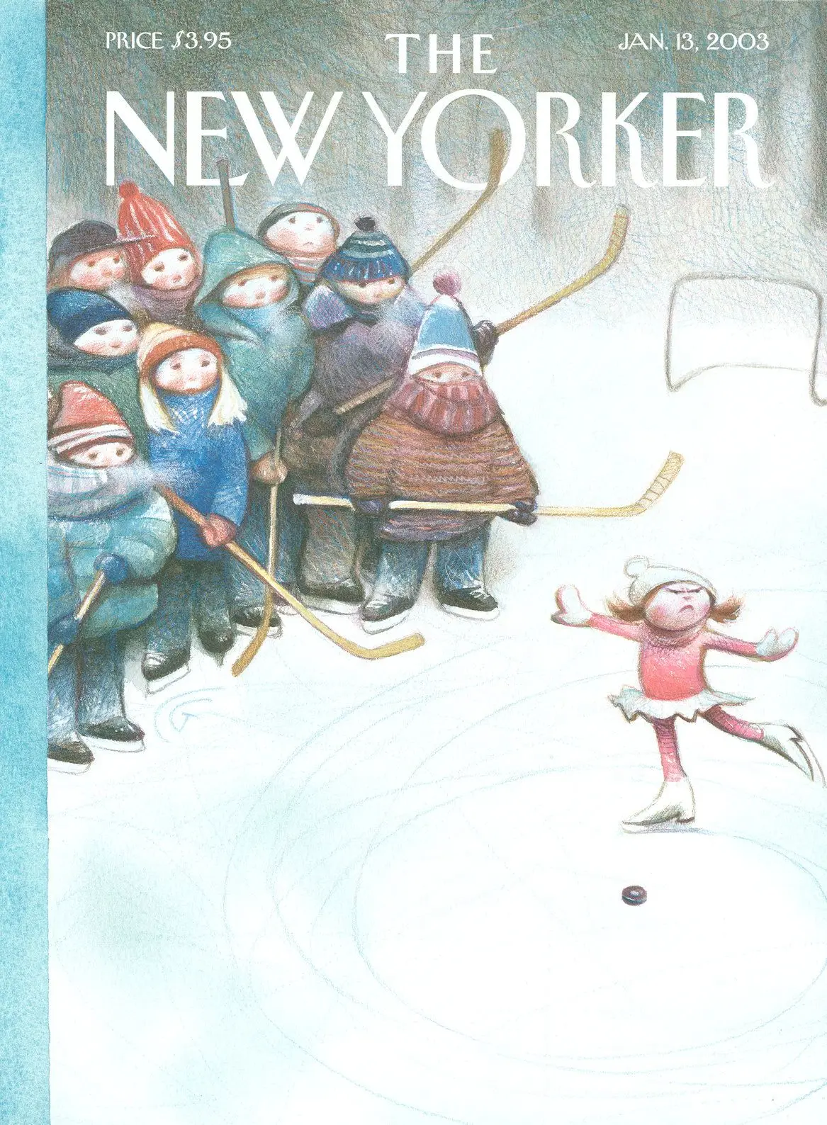 Обложка The New Yorker, 13 января 2003: На льду, художник Картер Гудрич
