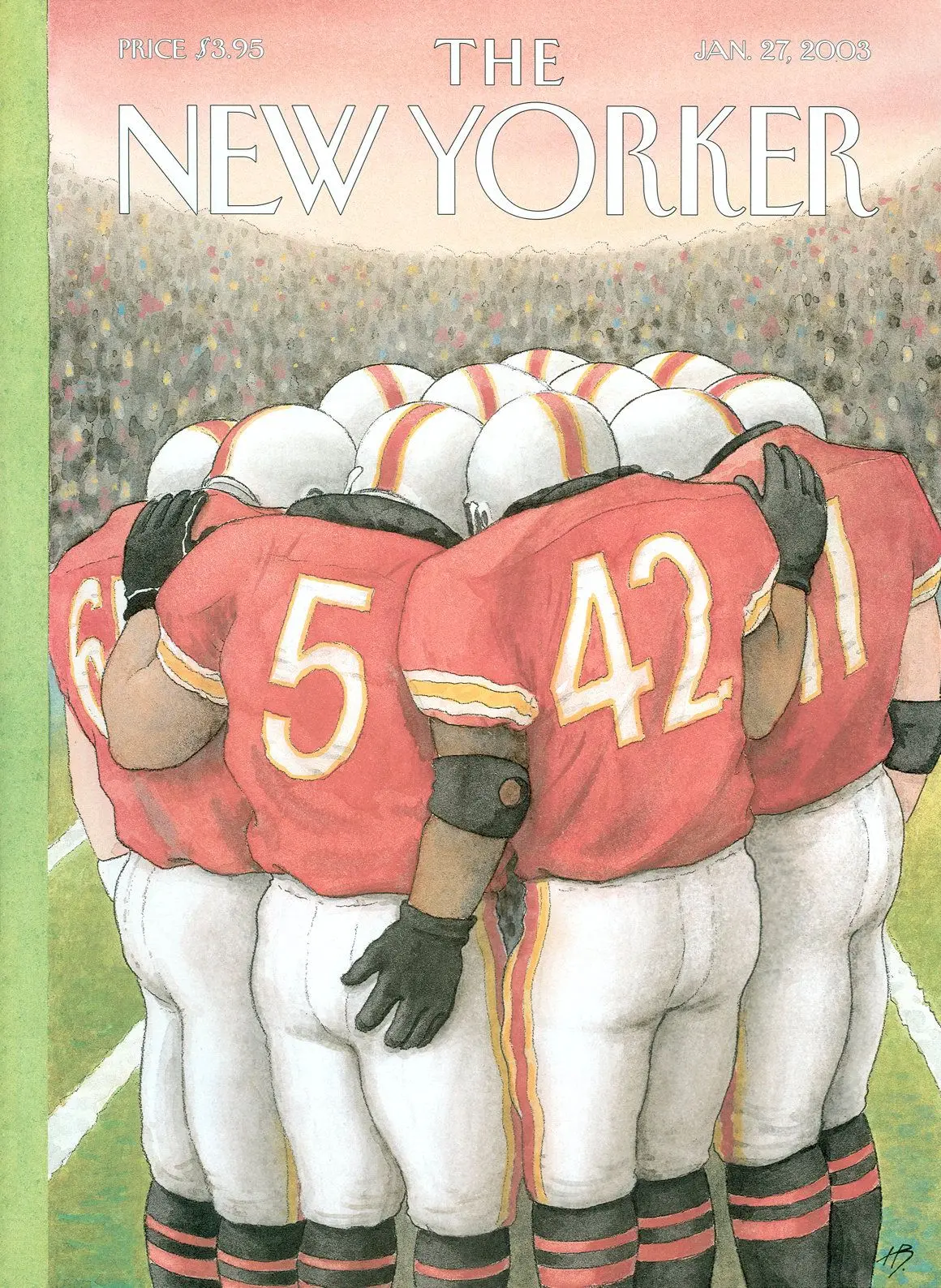 Обложка The New Yorker, 27 января 2003: Боковая передача, художник Гарри Блисс