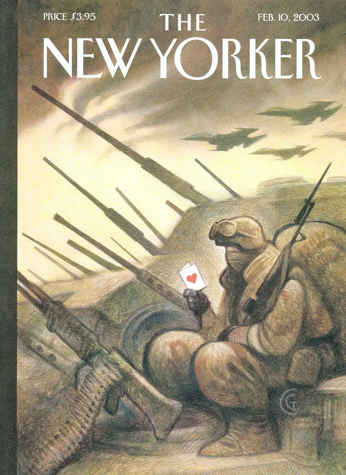 Обложка The New Yorker, 10 февраля 2003: День святого Валентина, художник Картер Гудрич