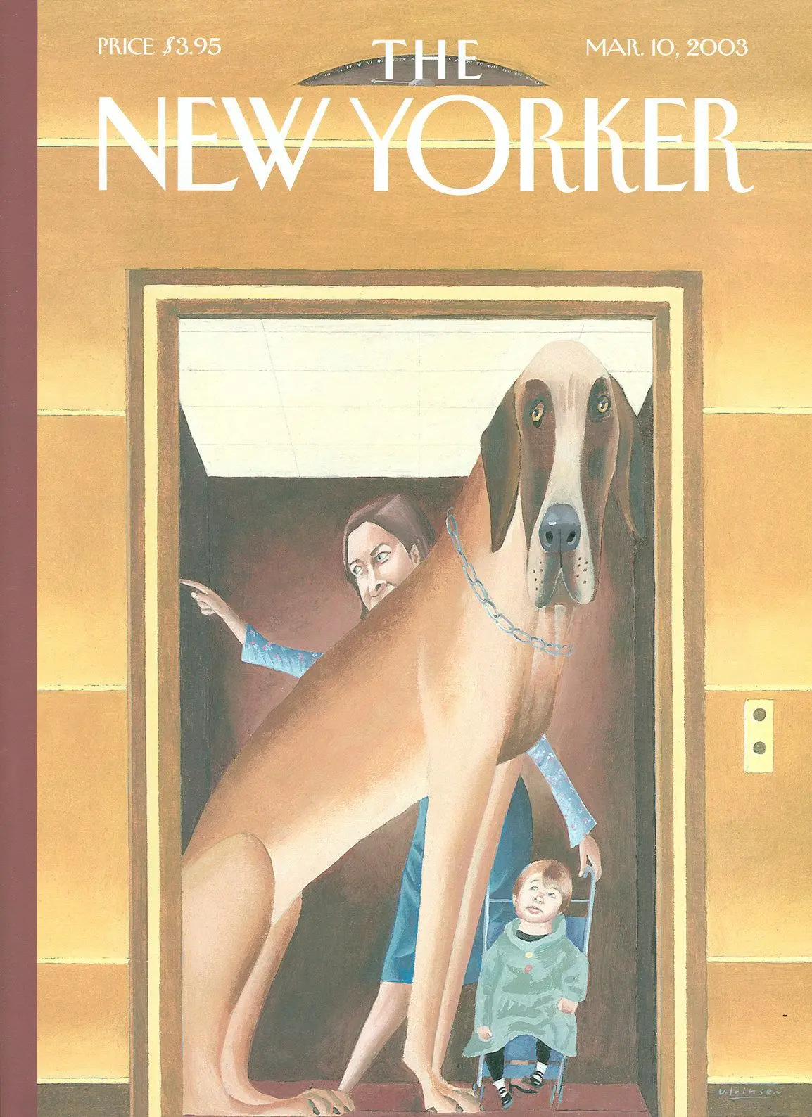 Обложка The New Yorker, 10 марта 2003: Третий лишний, художник Марк Ульриксен