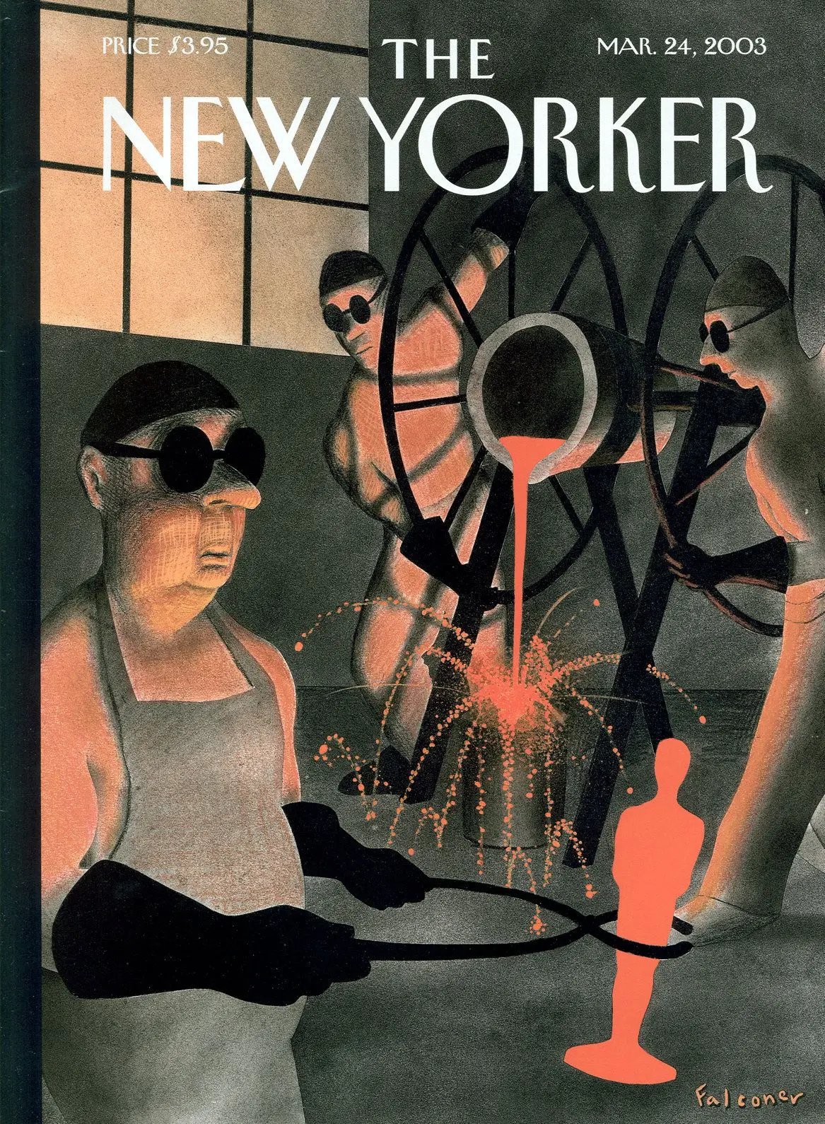 Обложка The New Yorker, 24 марта 2003: Звезда родилась, художник Иэн Фальконер