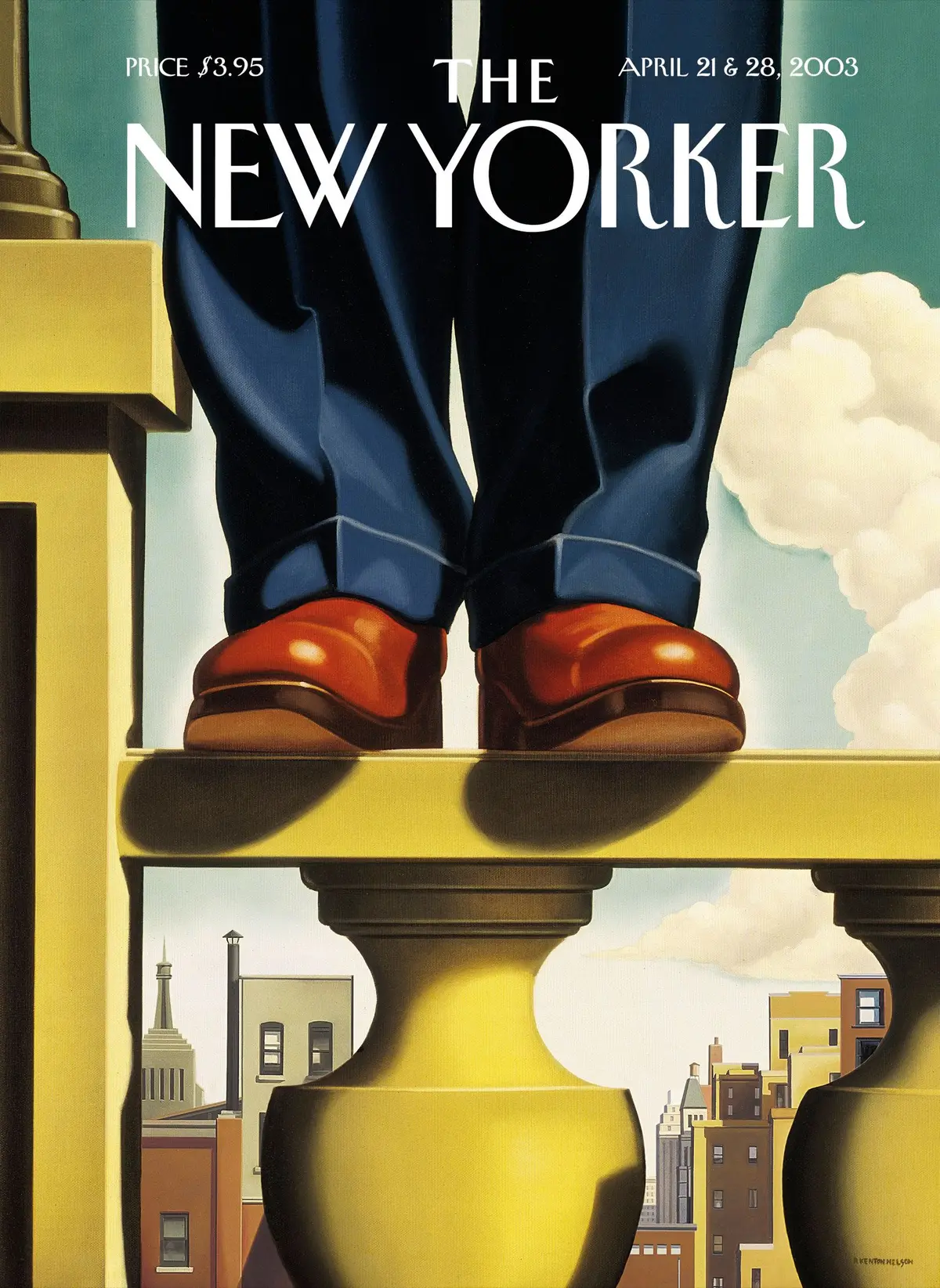 Обложка The New Yorker, 21 апреля 2003: Улучшая обзор, художник Р. Кентон Нельсон