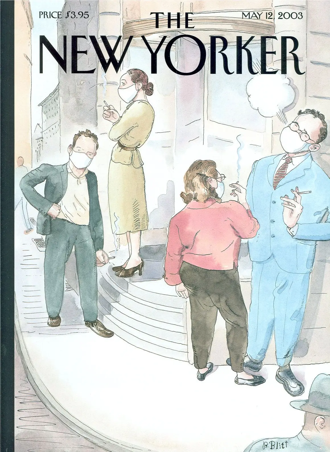Обложка The New Yorker, 12 мая 2003: Забота о здоровье, художник Барри Блитт