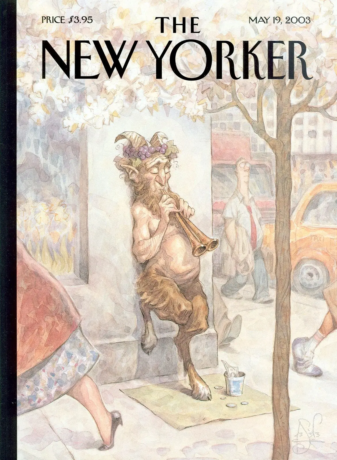 Обложка The New Yorker, 19 мая 2003: Попрошайка, художник Питер де Сев