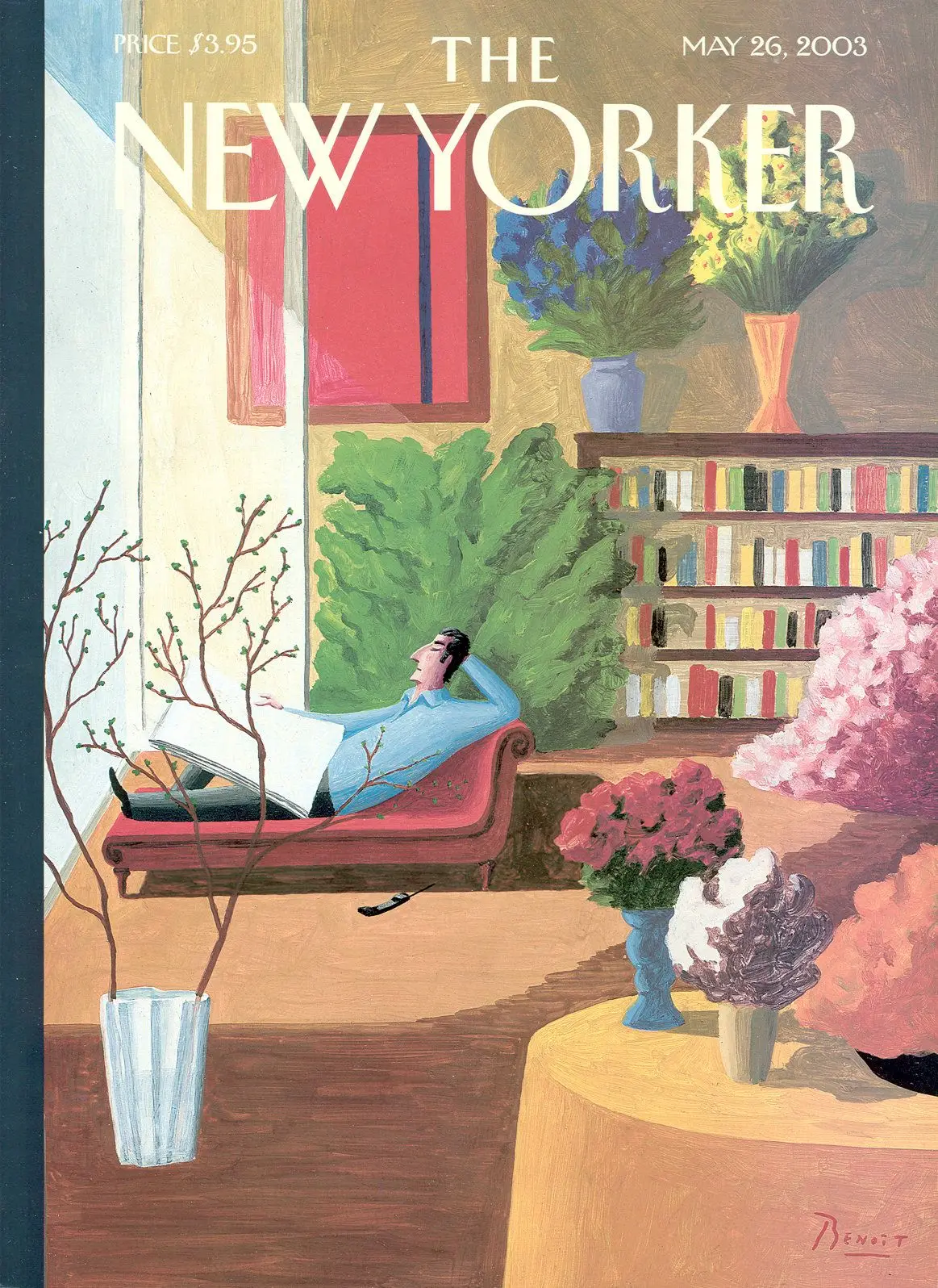Обложка The New Yorker, 26 мая 2003: Солнечная веранда, художник Бенуа ван Иннис