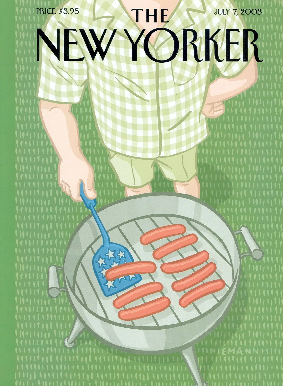 Обложка The New Yorker, 7 июля 2003: Что мы так гордо приветствуем, художник Кристоф Ниман