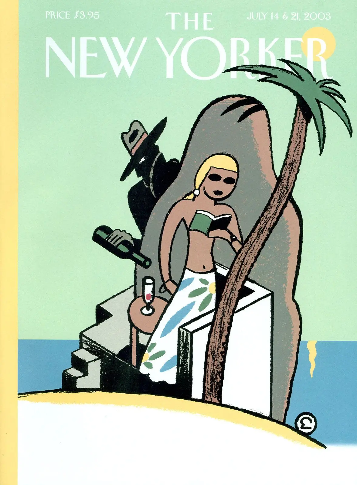 Обложка The New Yorker, 14 июля 2003: Летние восторги, художник Эвер Мелен