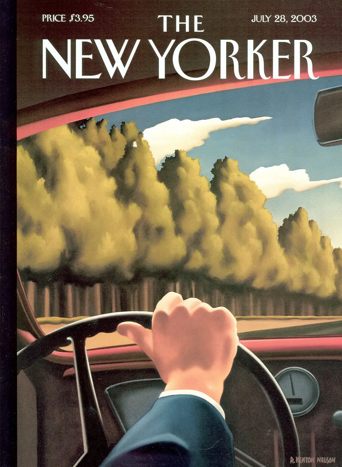 Обложка The New Yorker, 28 июля 2003: В дороге, художник Р. Кентон Нельсон