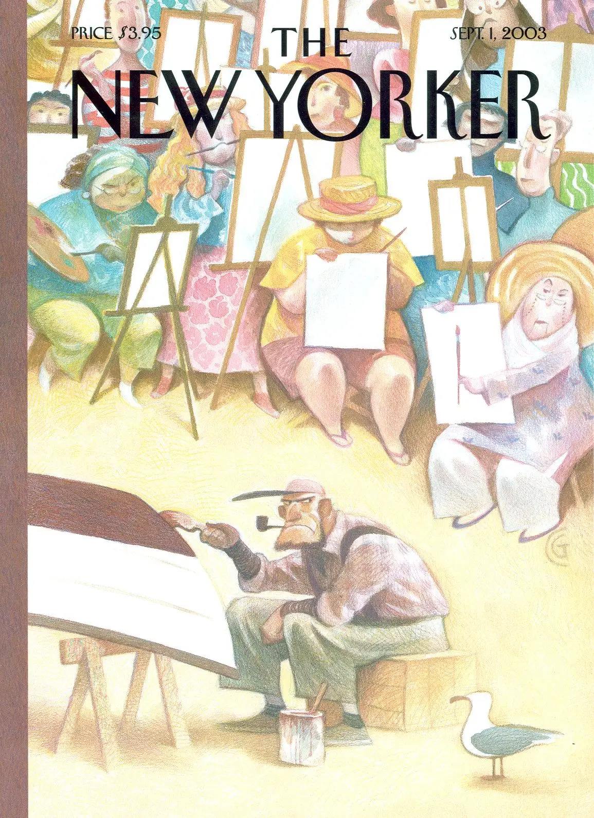 Обложка The New Yorker, 1 сентября 2003: Летняя живопись, художник Картер Гудрич