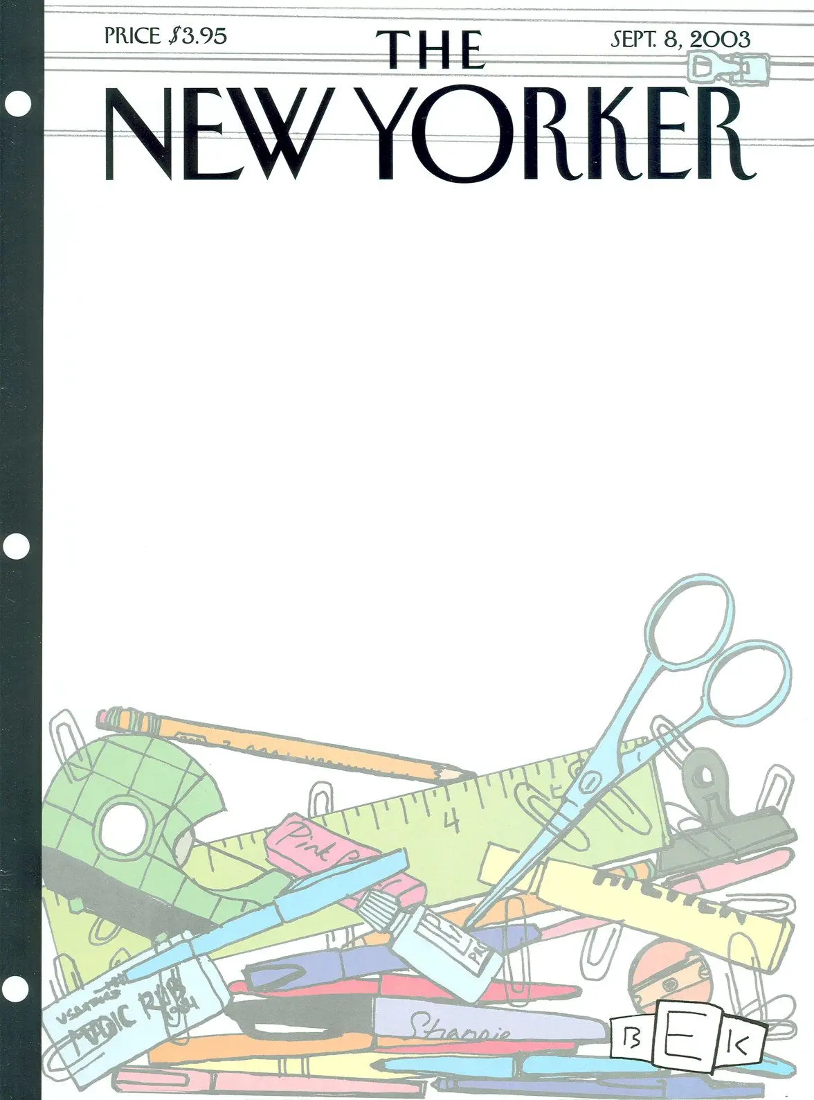 Обложка The New Yorker, 8 сентября 2003: Дело в шляпе, художник Брюс Эрик Каплан