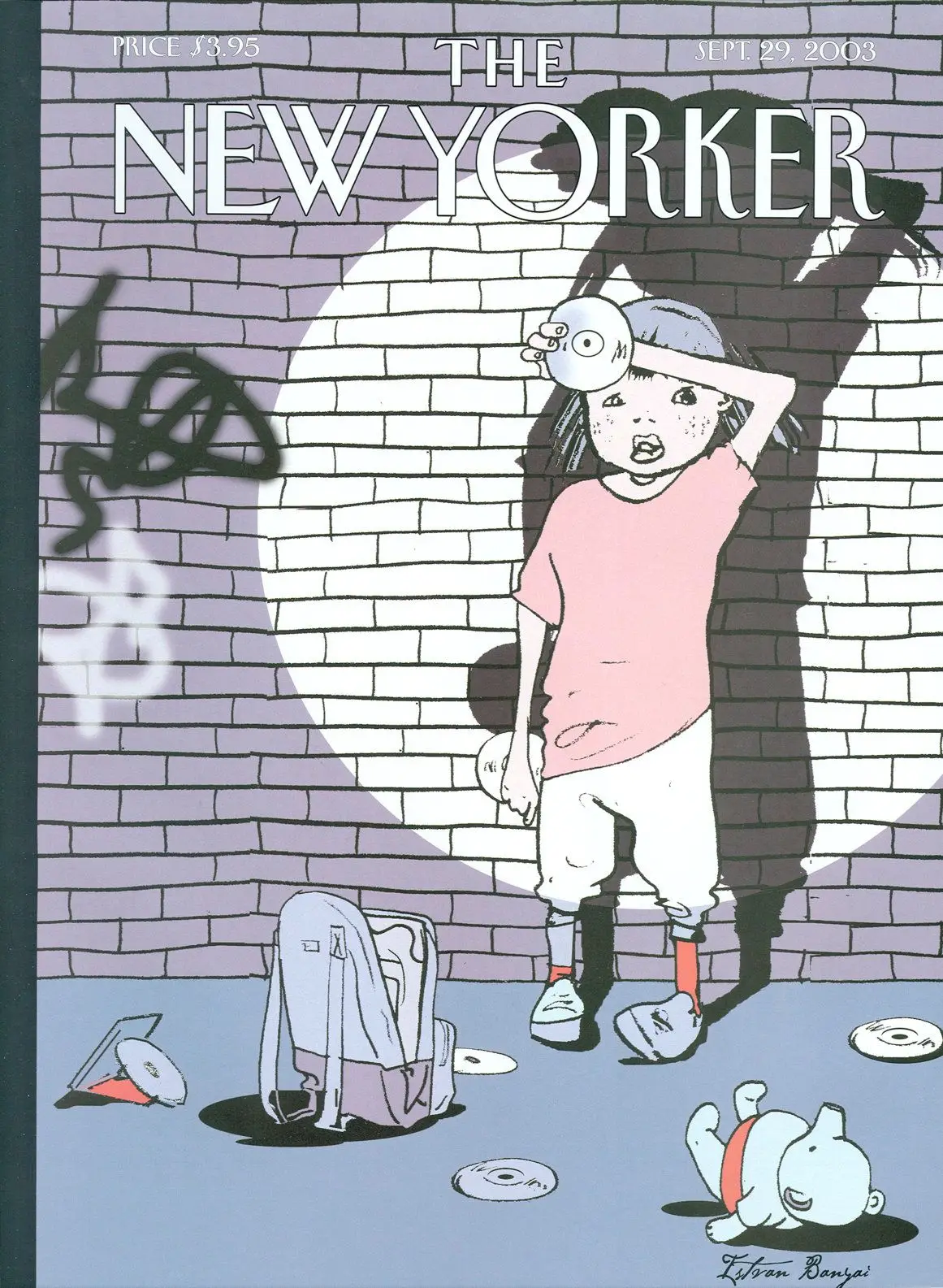 Обложка The New Yorker, 29 сентября 2003: Пойман, художник Иштван Баньяи