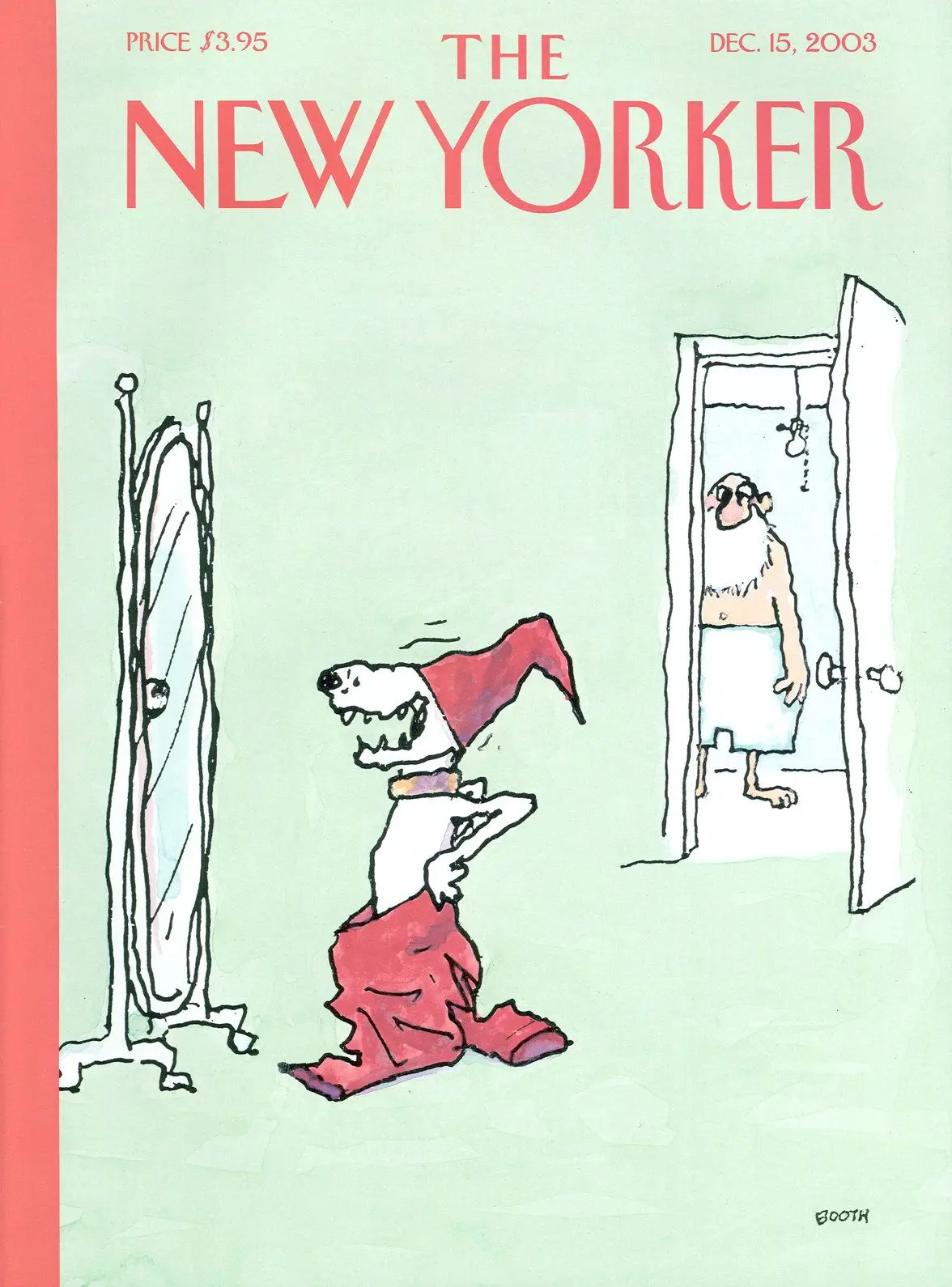 Обложка The New Yorker, 15 декабря 2003: Смех над Сантой, художник Джордж Бут