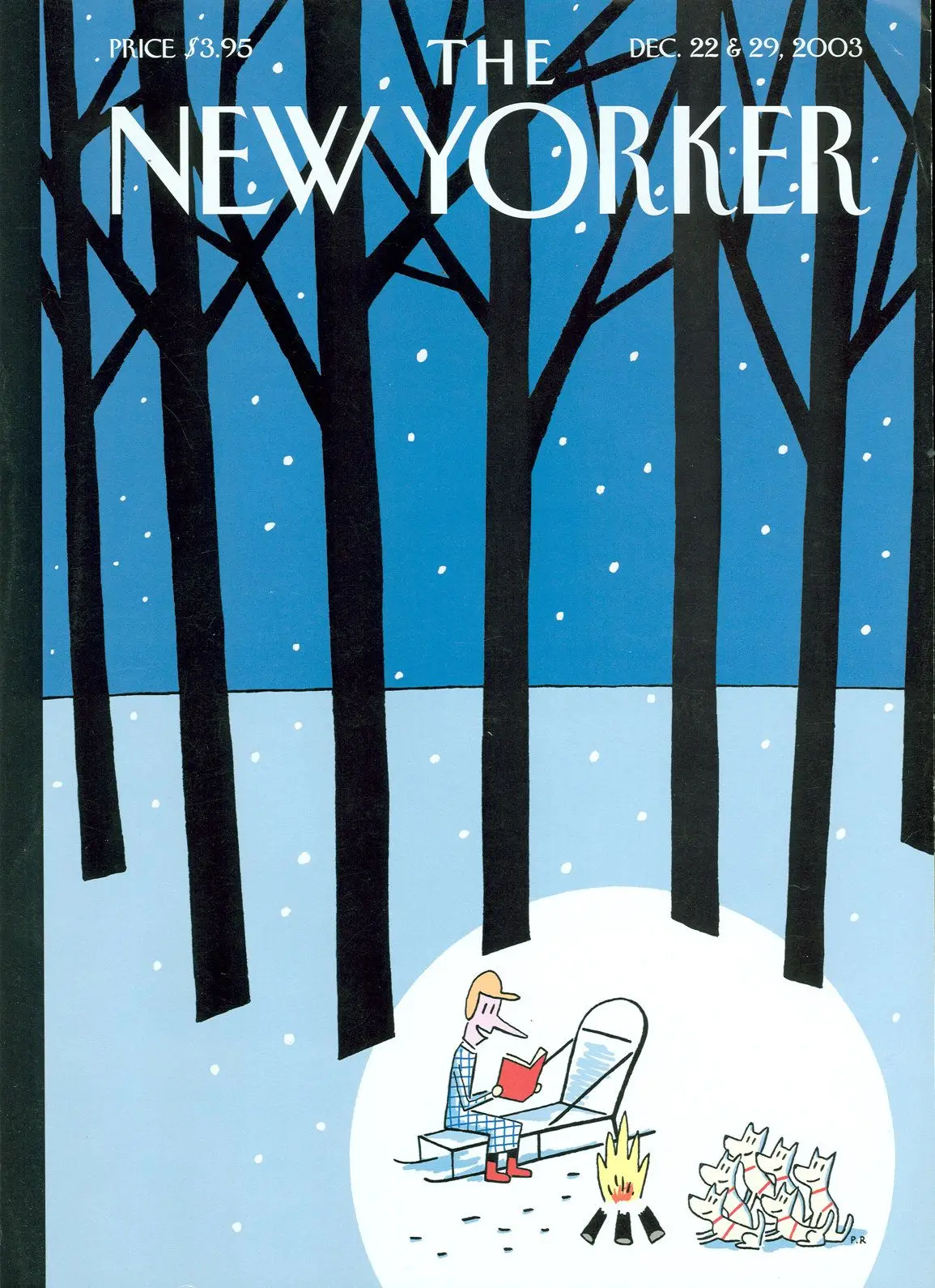 Обложка The New Yorker, 22 декабря 2003: Зимние хвосты, художник Филипп Пети-Руле