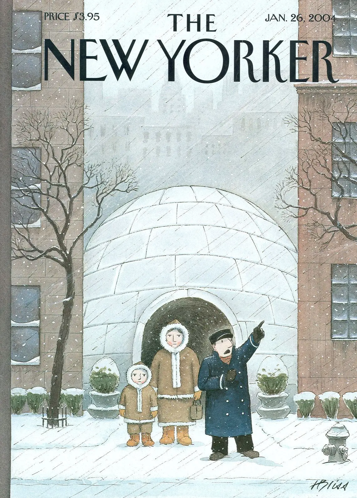 Обложка The New Yorker, 26 января 2004: Но!, художник Гарри Блисс