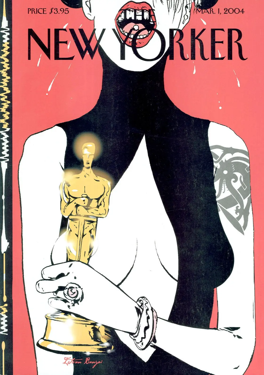 Обложка The New Yorker, 1 марта 2004: Неполадки с гардеробом, художник Иштван Баньяи