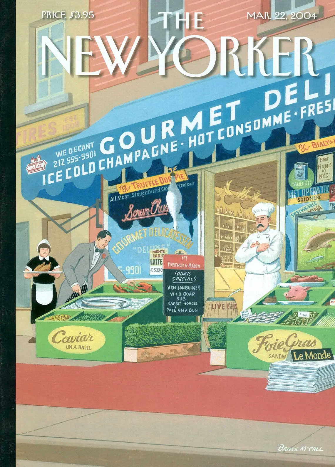 Обложка The New Yorker, 22 марта 2004: Манхэттенский мираж, художник Брюс Макколл