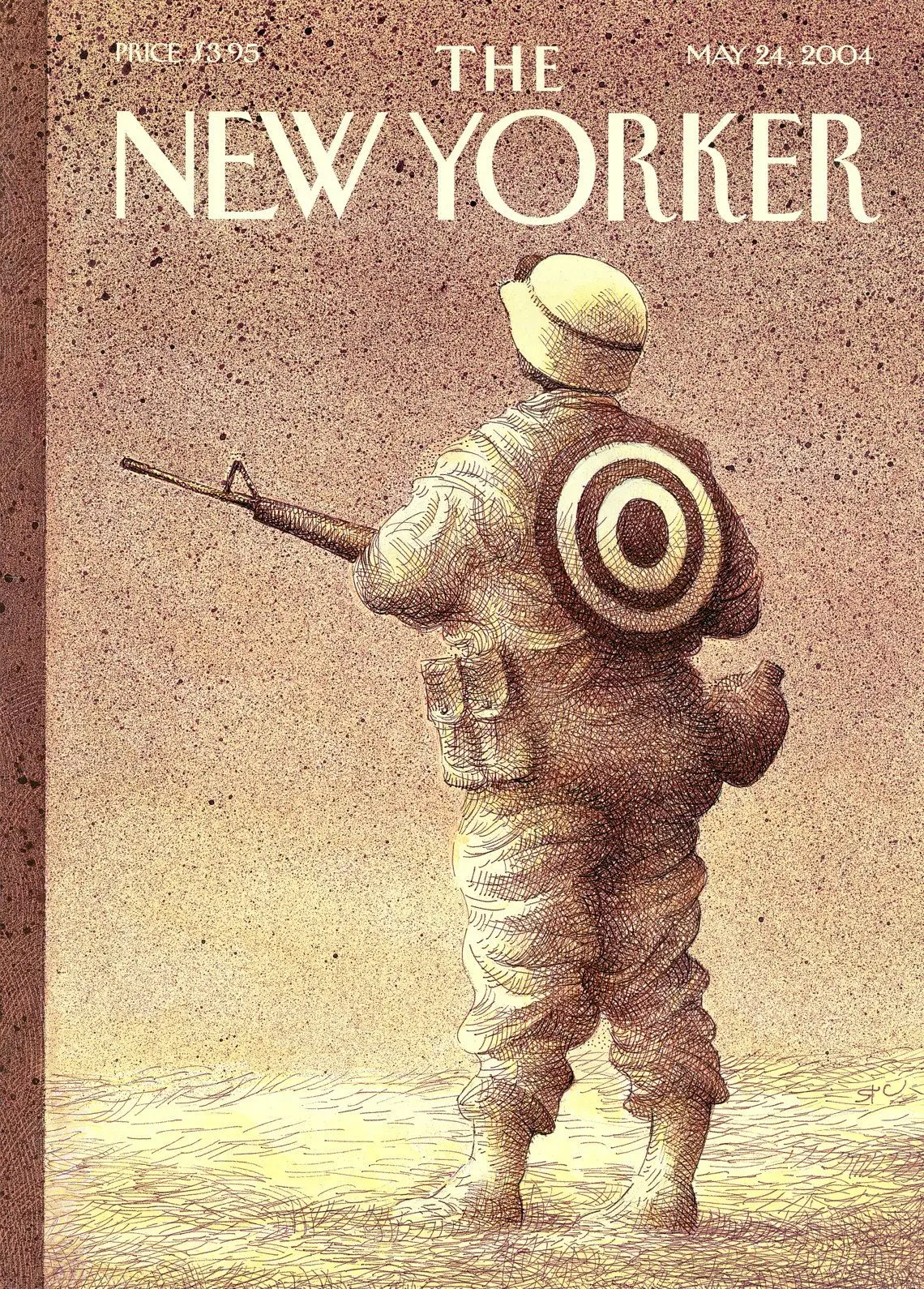 Обложка The New Yorker, 24 мая 2004: Армия из одного, художник Рауль Колон