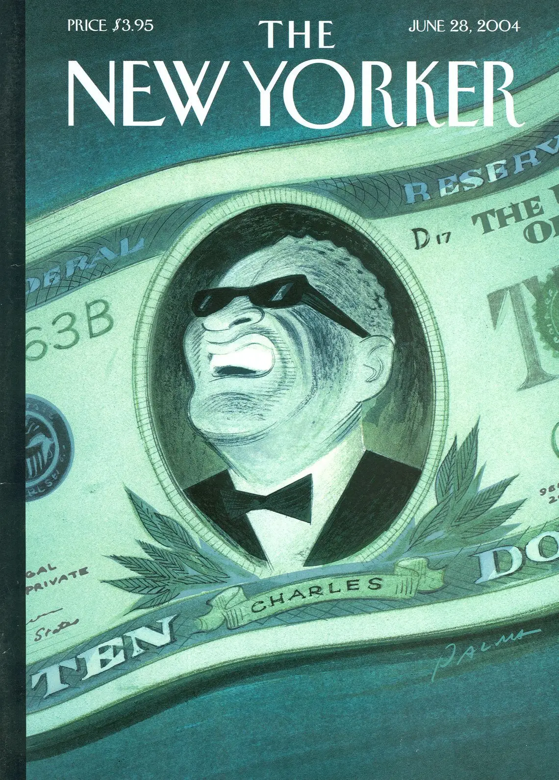 Обложка The New Yorker, 28 июня 2004: На Рэя уповаем, художник Эрик Пальма