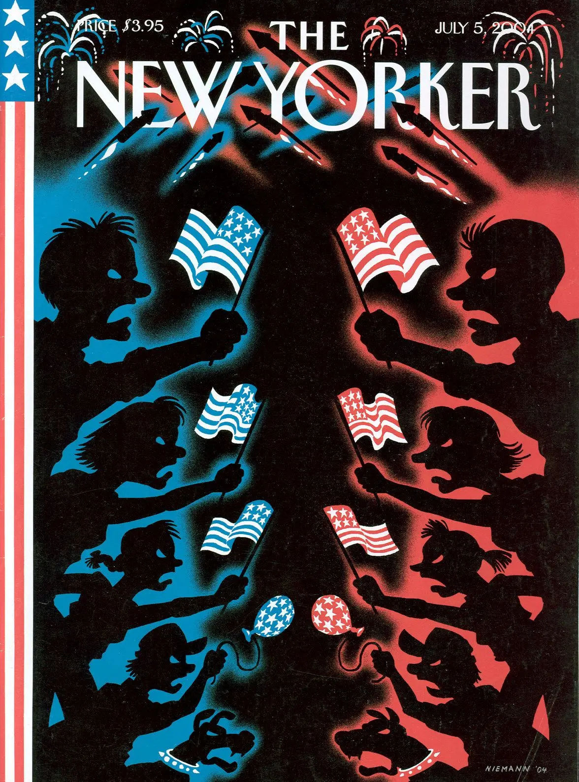 Обложка The New Yorker, 5 июля 2004: Декларация независимости, художник Кристоф Ниман