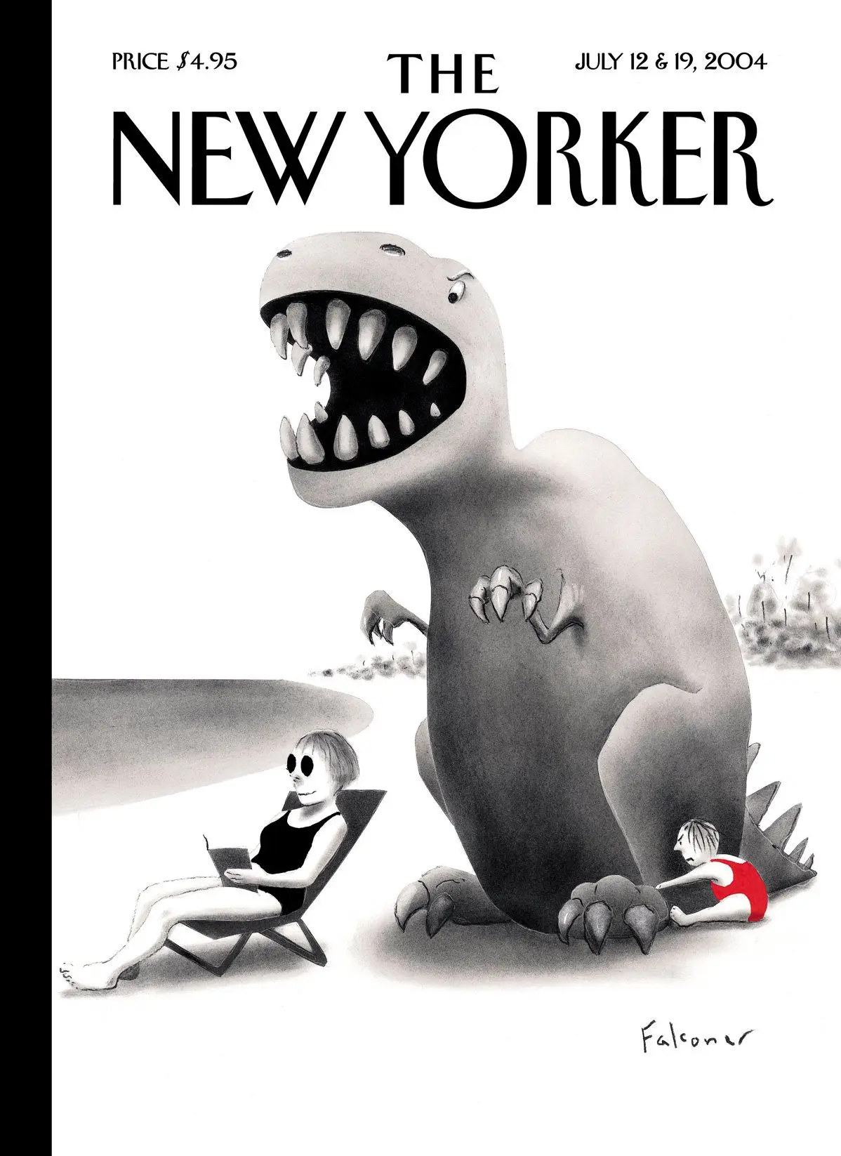 Обложка The New Yorker, 12 июля 2004: Жизнь — пляж, художник Иэн Фальконер
