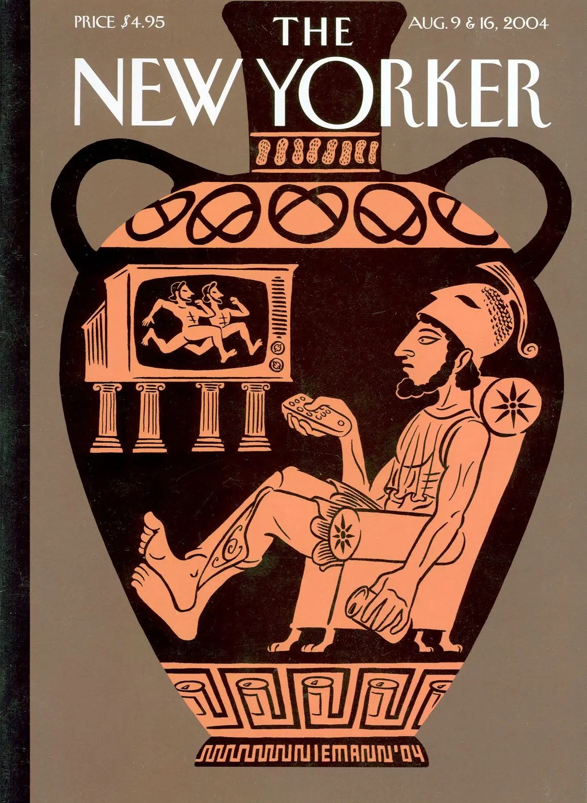 Обложка The New Yorker, 9 августа 2004: Современные Олимпийские игры, художник Кристоф Ниман