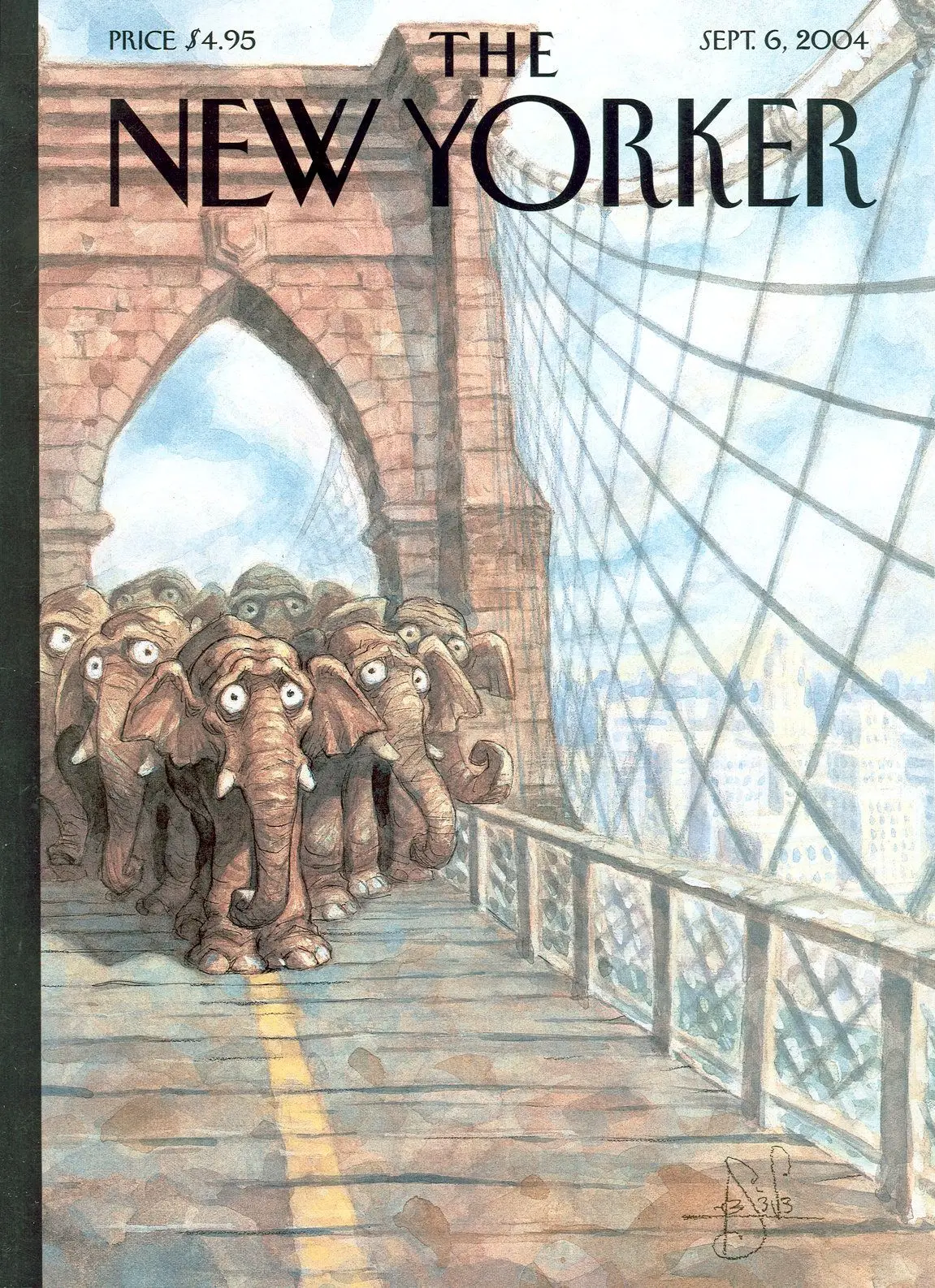 Обложка The New Yorker, 6 сентября 2004: Показ коллекции, художник Питер де Сев