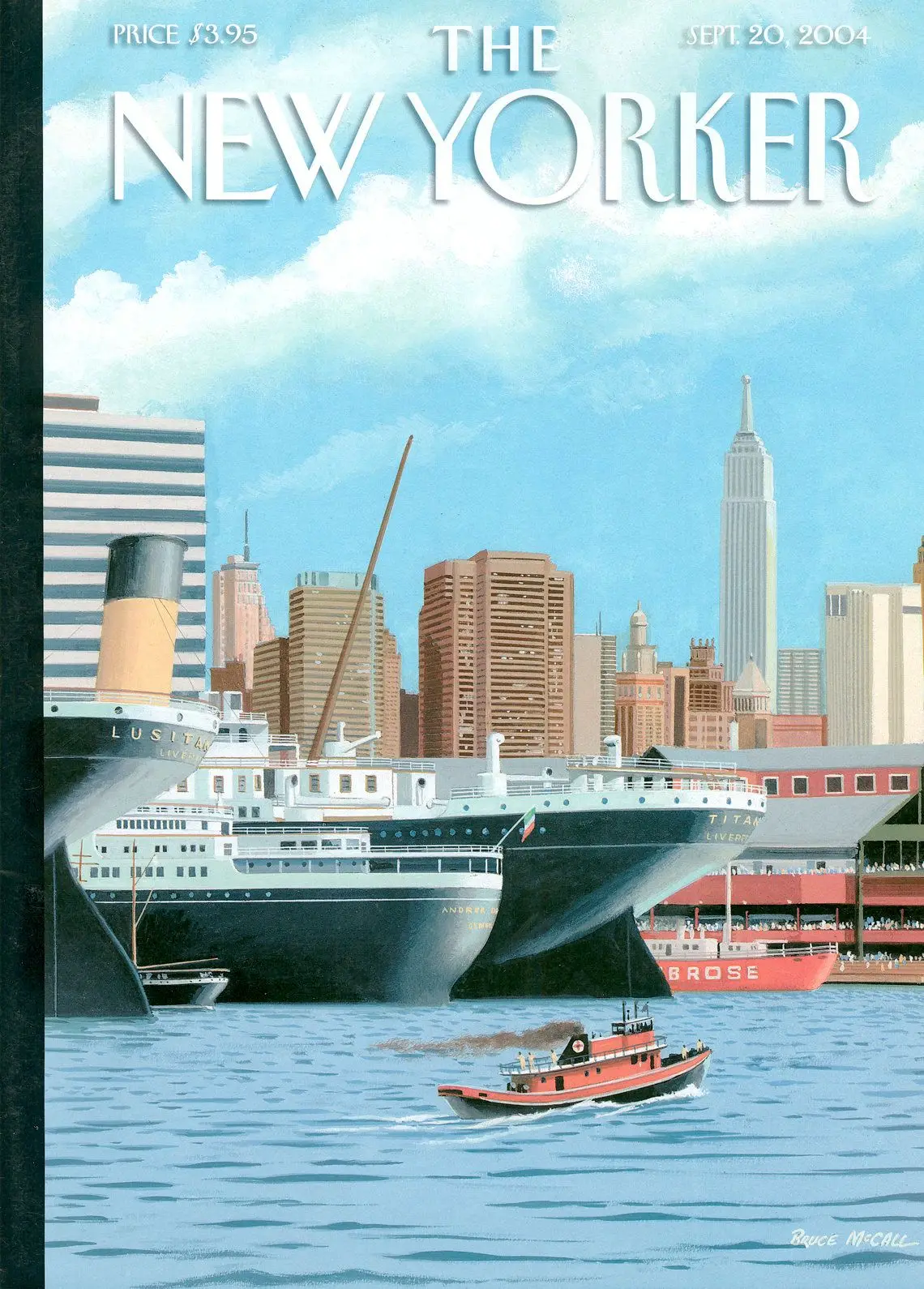 Обложка The New Yorker, 20 сентября 2004: Корабли-призраки, художник Брюс Макколл