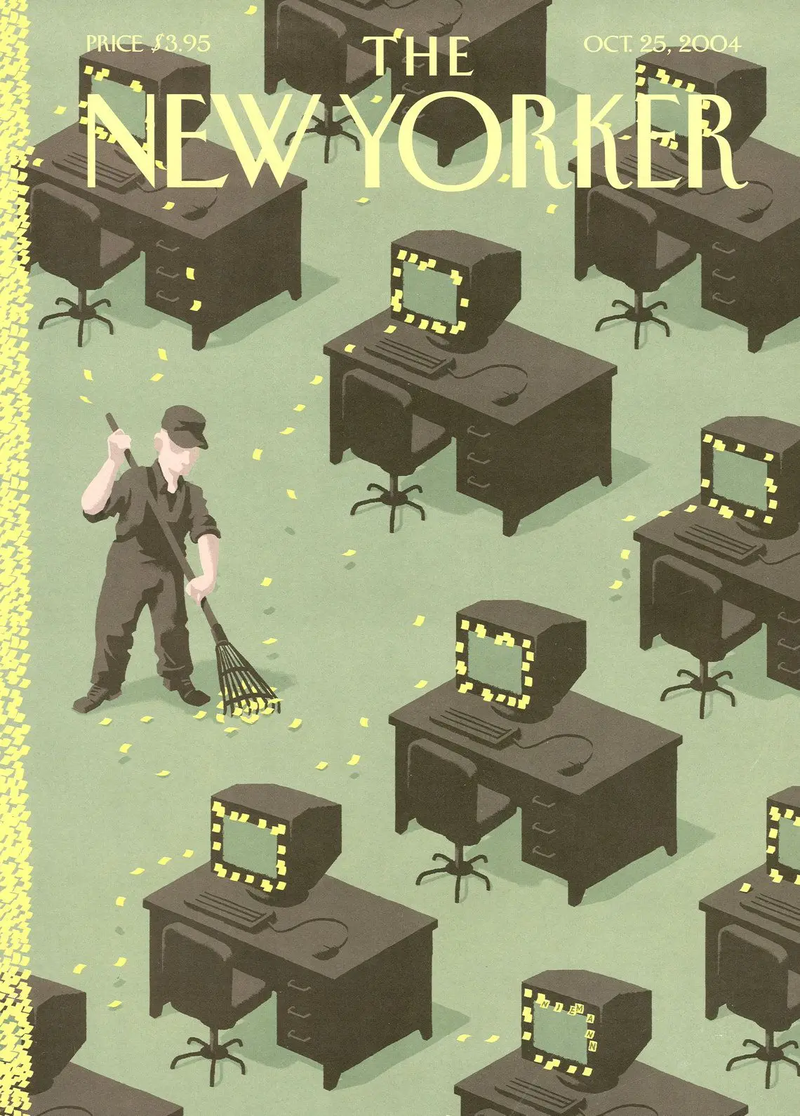 Обложка The New Yorker, 25 октября 2004: Осенние хлопоты, художник Кристоф Ниман