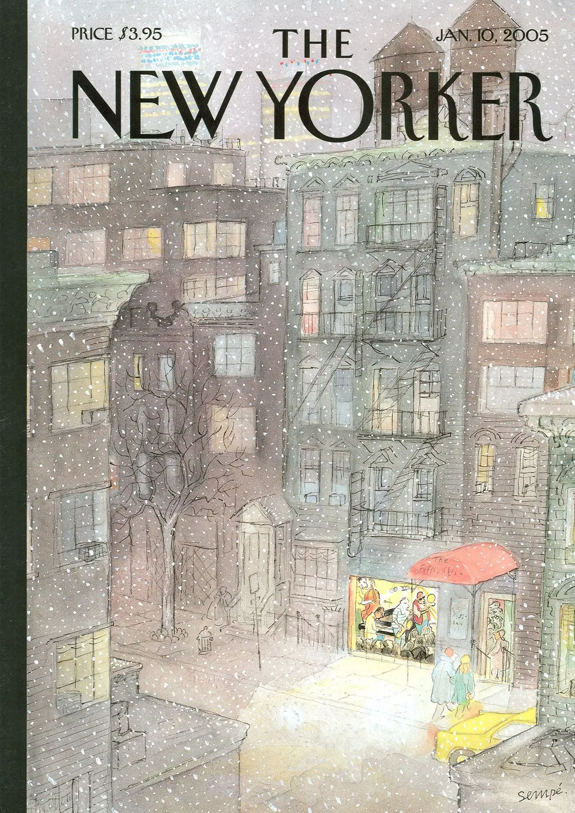 Обложка The New Yorker, 10 января 2005: Горячая точка, художник Жан-Жак Сампе