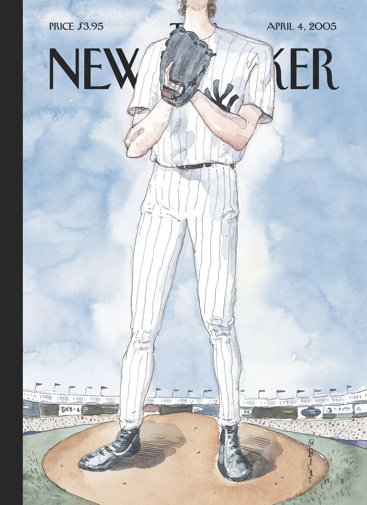 Обложка The New Yorker, 4 апреля 2005: Через край, художник Барри Блитт