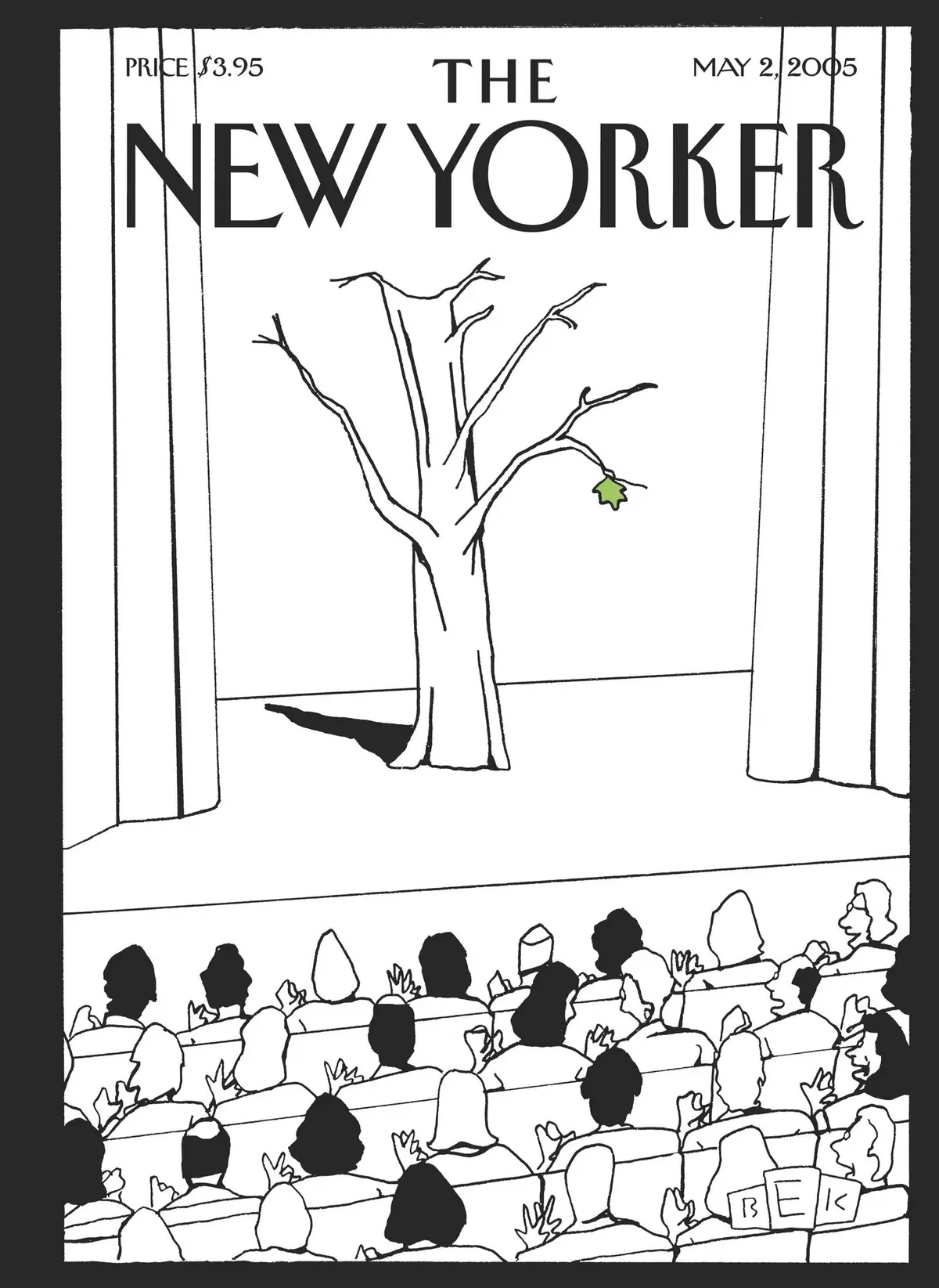 Обложка The New Yorker, 2 мая 2005: Браво, весна, художник Брюс Эрик Каплан