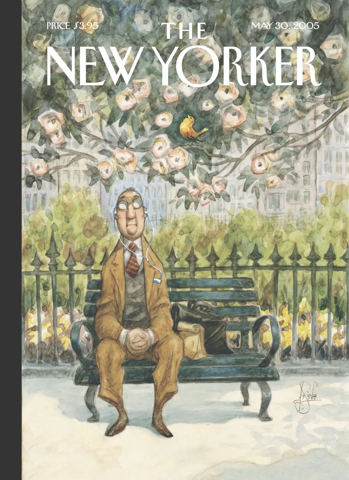 Обложка The New Yorker, 30 мая 2005: Песня весны, художник Питер де Сев