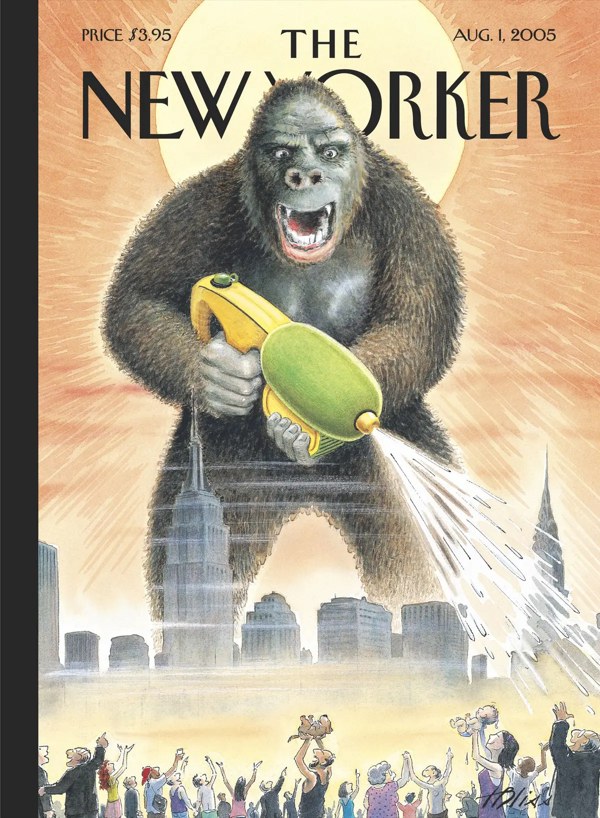 Обложка The New Yorker, 1 августа 2005: Сын Конга, художник Гарри Блисс