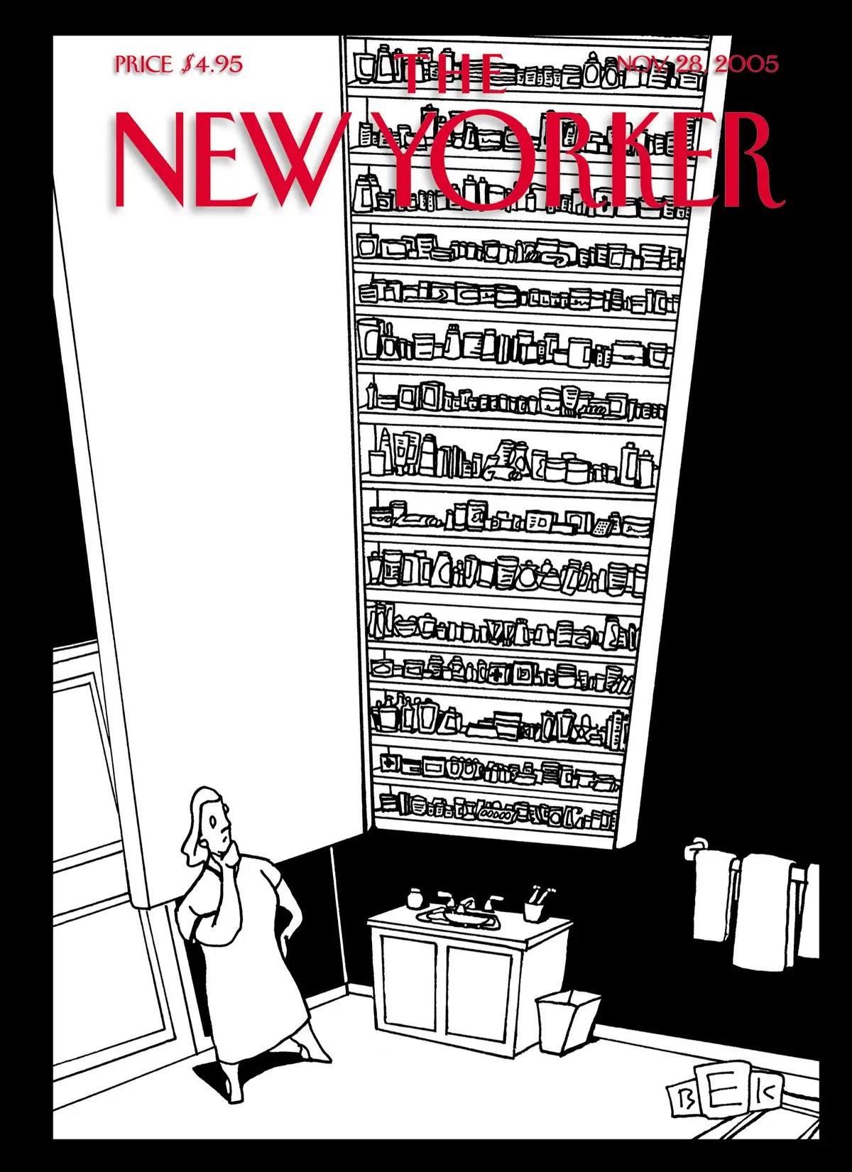 Обложка The New Yorker, 28 ноября 2005: Срок годности, художник Брюс Эрик Каплан