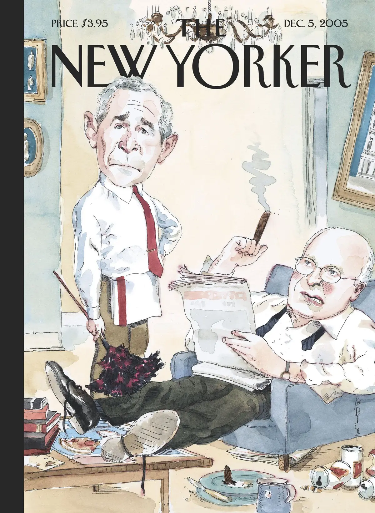 Обложка The New Yorker, 5 декабря 2005: Странная парочка, художник Барри Блитт