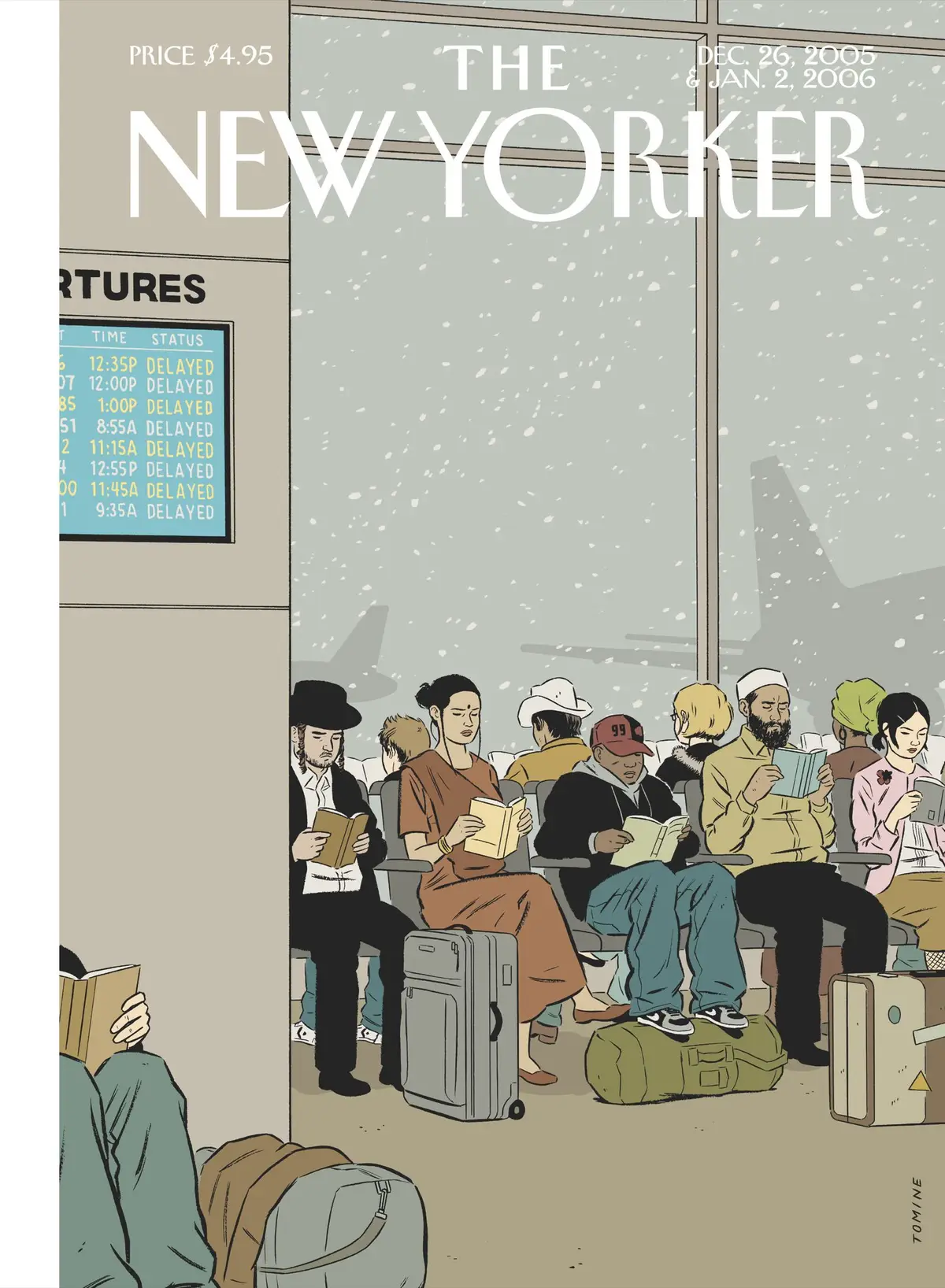 Обложка The New Yorker, 26 декабря 2005: Вокруг света, художник Эдриан Томине