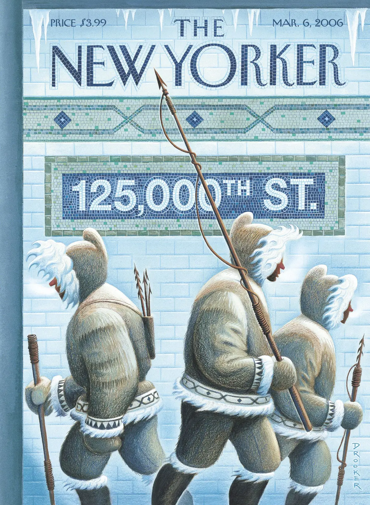 Обложка The New Yorker, 6 марта 2006: 125-тысячная улица, художник Эрик Друкер