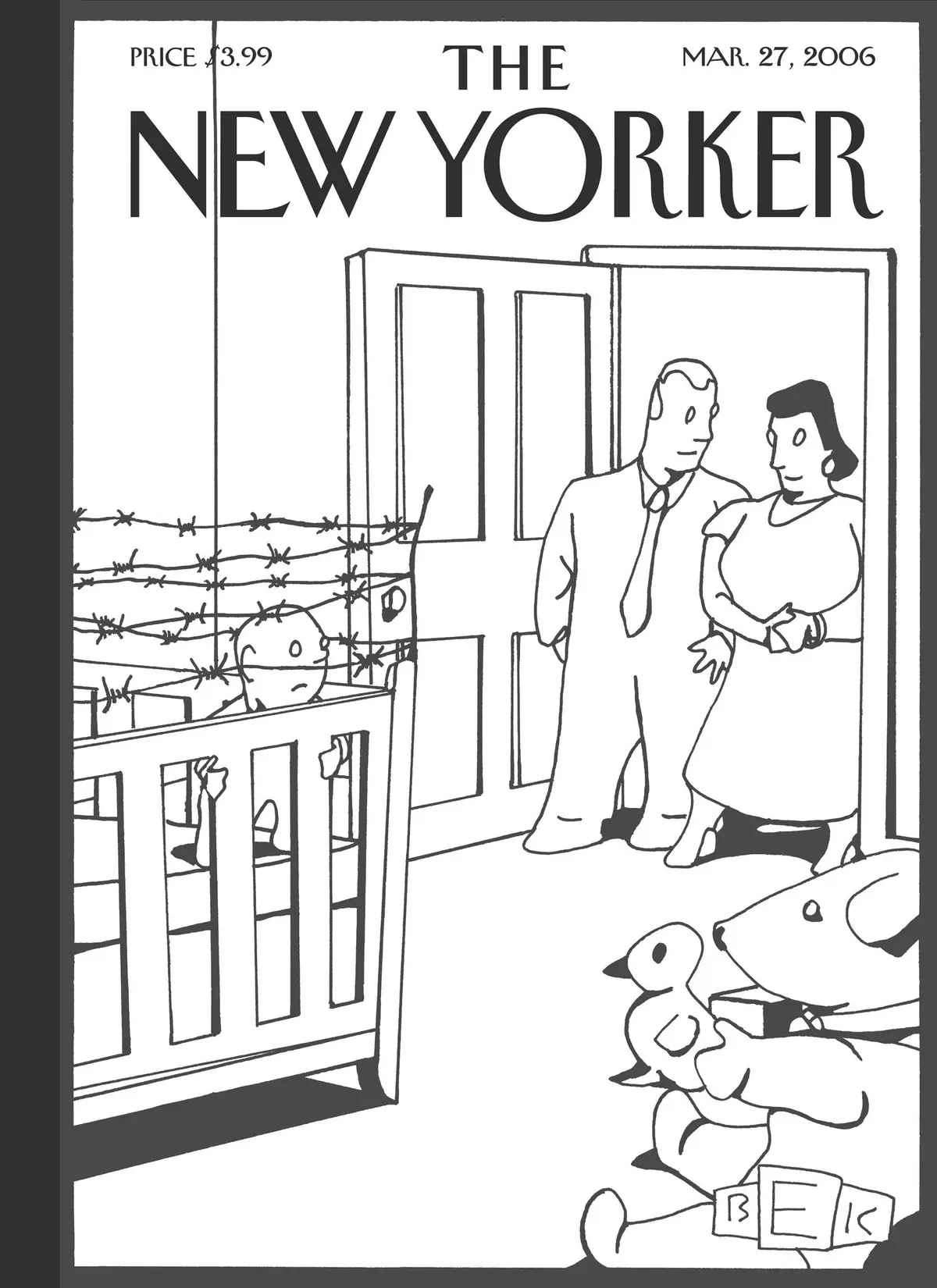 Обложка The New Yorker, 27 марта 2006: Защита от детей, художник Брюс Эрик Каплан