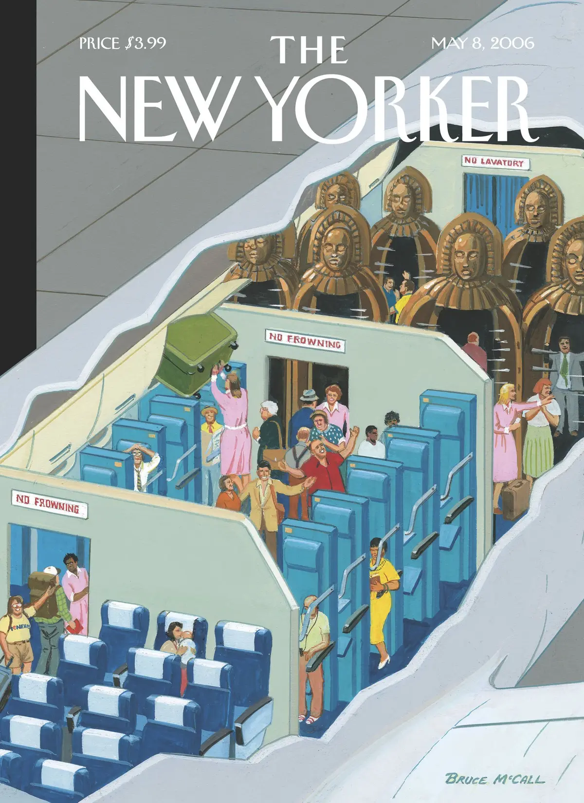 Обложка The New Yorker, 8 мая 2006: Новые способы путешествовать, художник Брюс Макколл