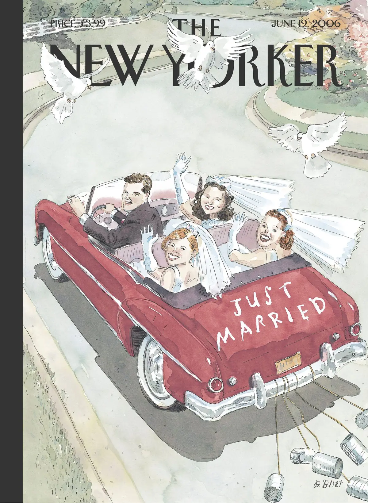 Обложка The New Yorker, 19 июня 2006: Да, да, да!, художник Барри Блитт