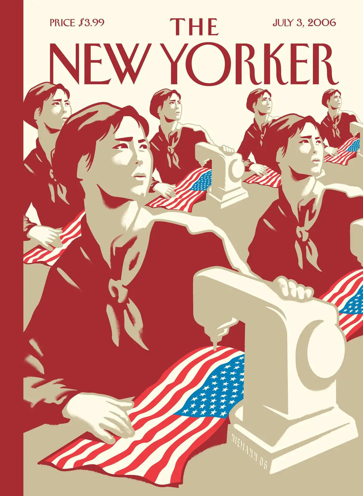 Обложка The New Yorker, 3 июля 2006: День зависимости, художник Кристоф Ниман