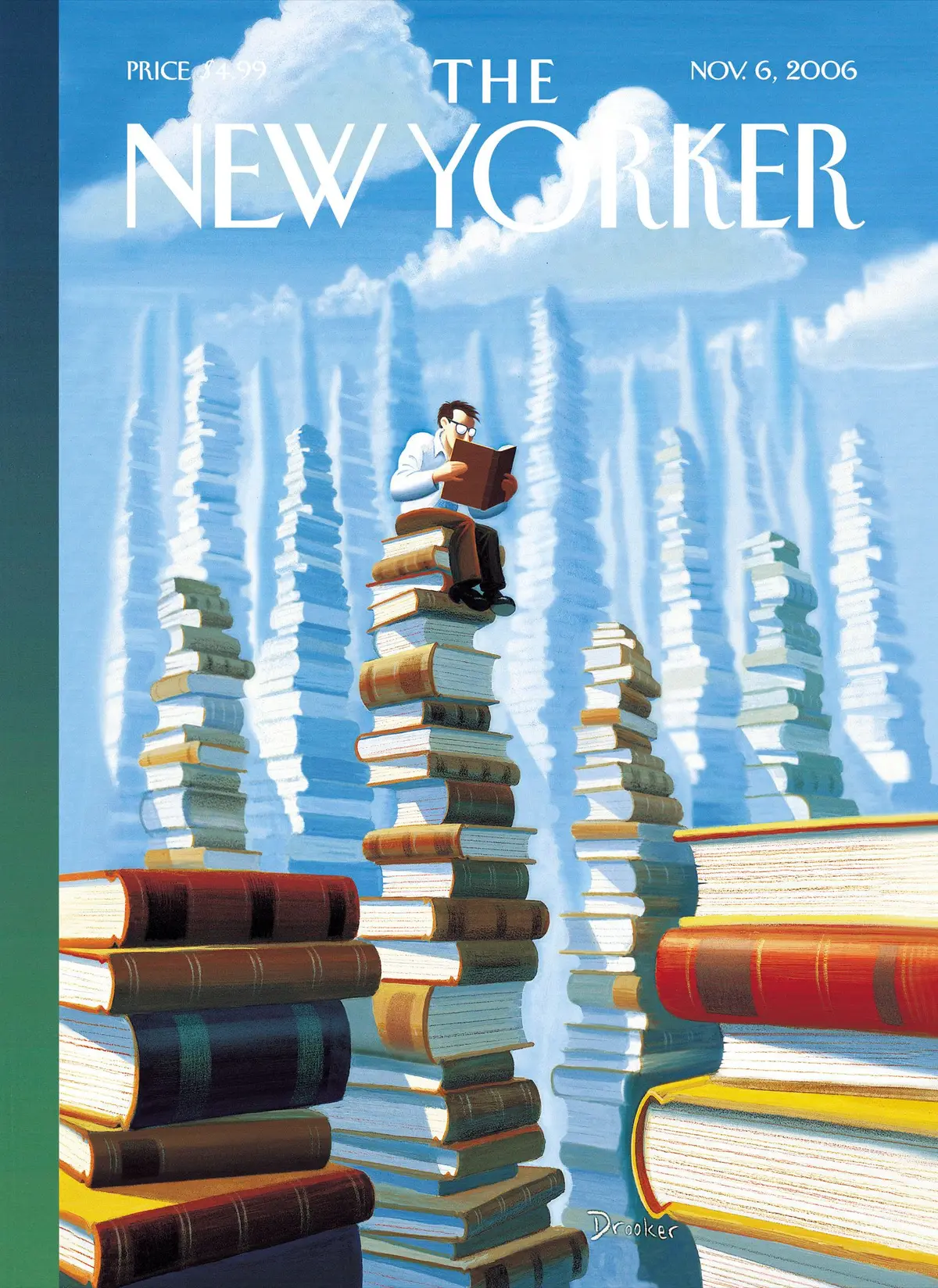 Обложка The New Yorker, 6 ноября 2006: Книгополис, художник Эрик Друкер