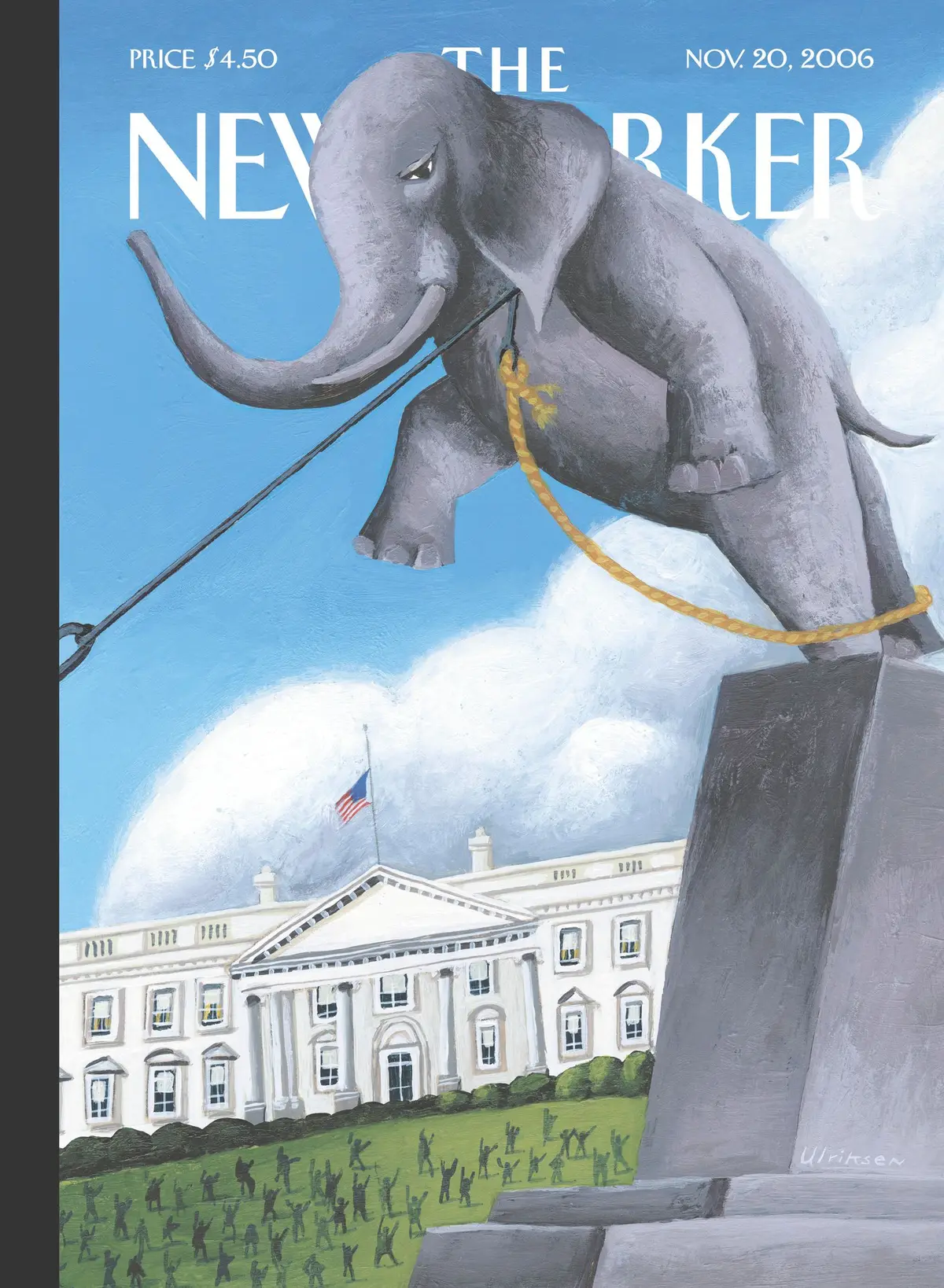 Обложка The New Yorker, 20 ноября 2006: На слоновье кладбище, художник Марк Ульриксен