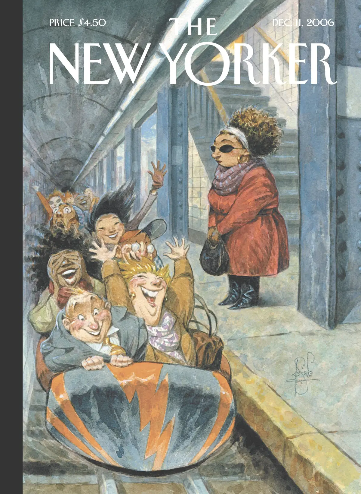 Обложка The New Yorker, 11 декабря 2006: Час пик, художник Питер де Сев