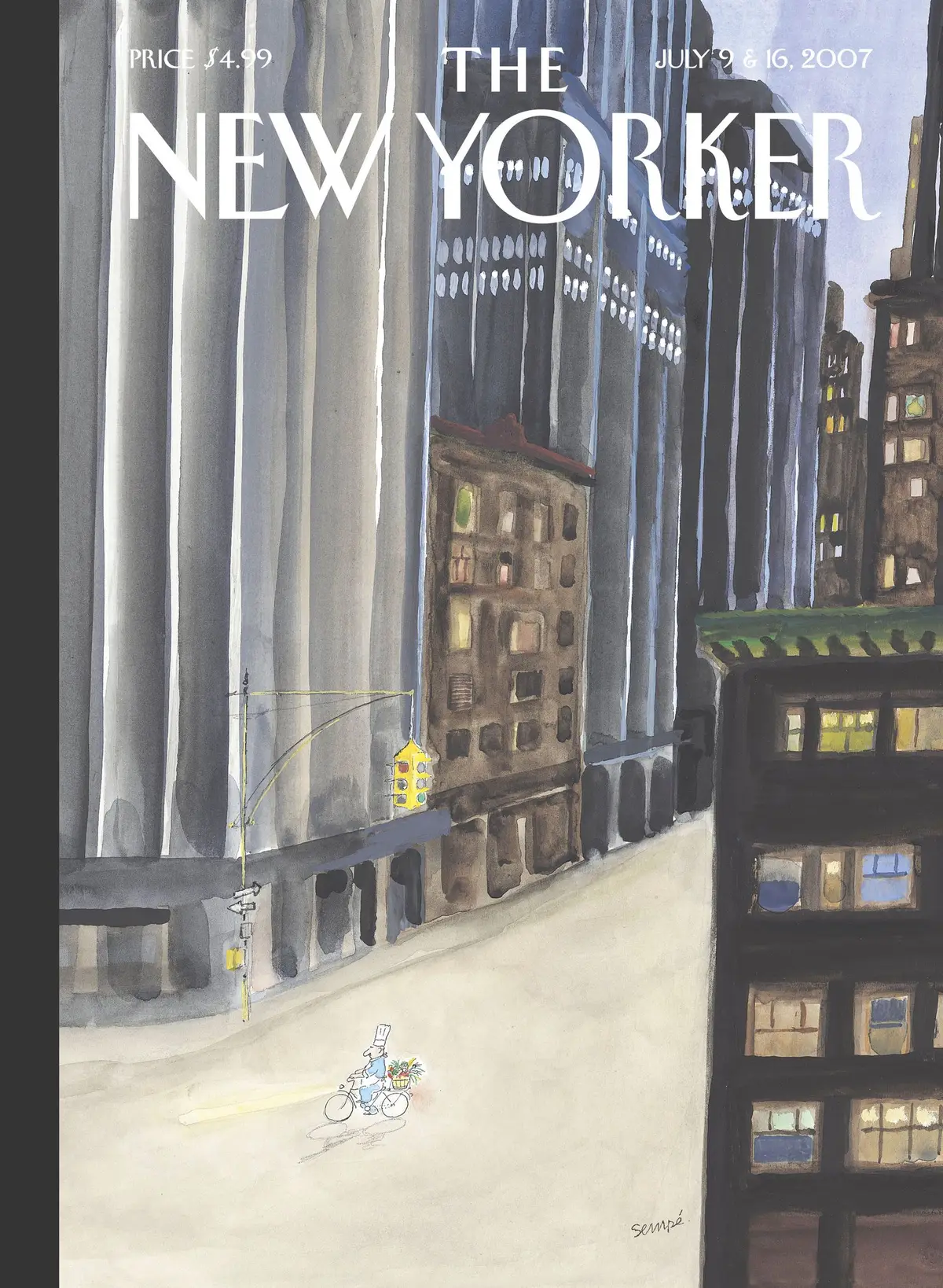 Обложка The New Yorker, 9 июля 2007: Свежие продукты, художник Жан-Жак Сампе