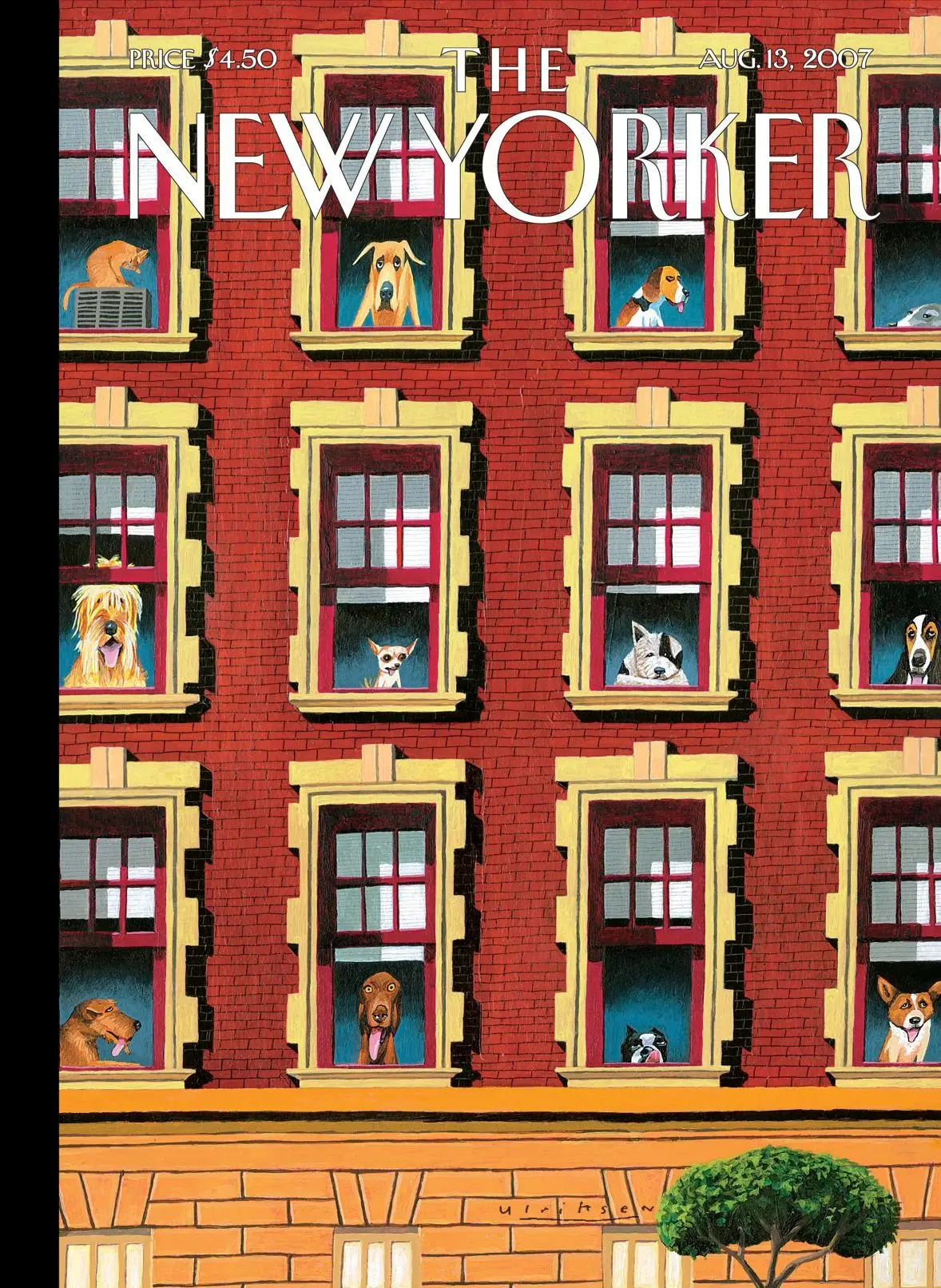 Обложка The New Yorker, 13 августа 2007: Хот-доги, художник Марк Ульриксен