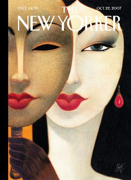 Обложка The New Yorker, 22 октября 2007: Красота без маски, художник Лоренцо Маттотти