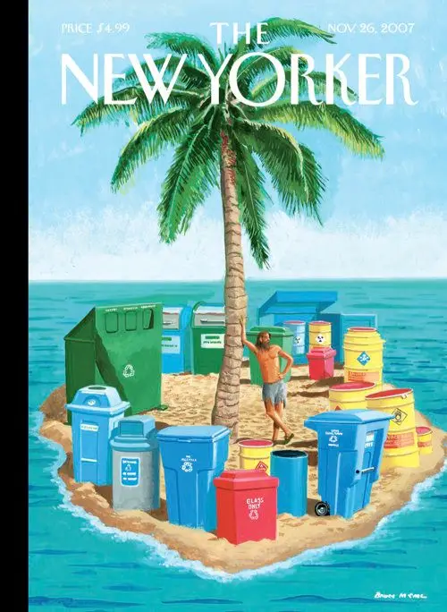 Обложка The New Yorker, 26 ноября 2007: Чистая совесть, художник Брюс Макколл