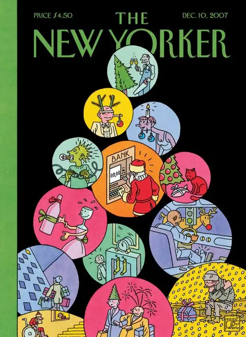 Обложка The New Yorker, 10 декабря 2007: Рождественские истории, художник Йост Сварте